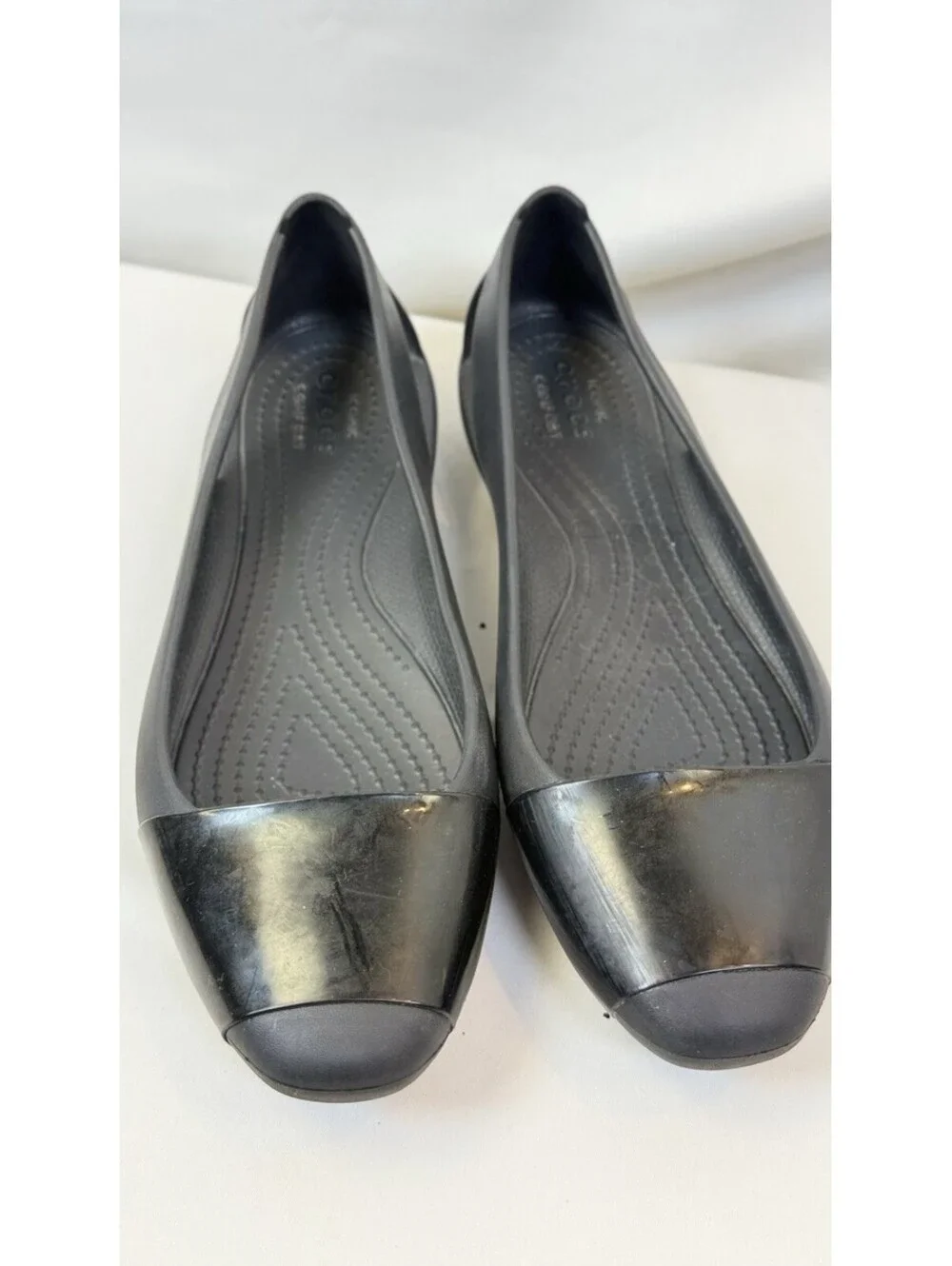 Crocs Sienna Iconic Comfort Pre-owned Flats Black Women's Size 7 Classic